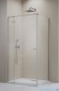 Radaway Essenza Kdj Brushed Nickel kabina 90x80cm lewa szczotkowany nikiel 1385044-91-01L/1384051-01-01